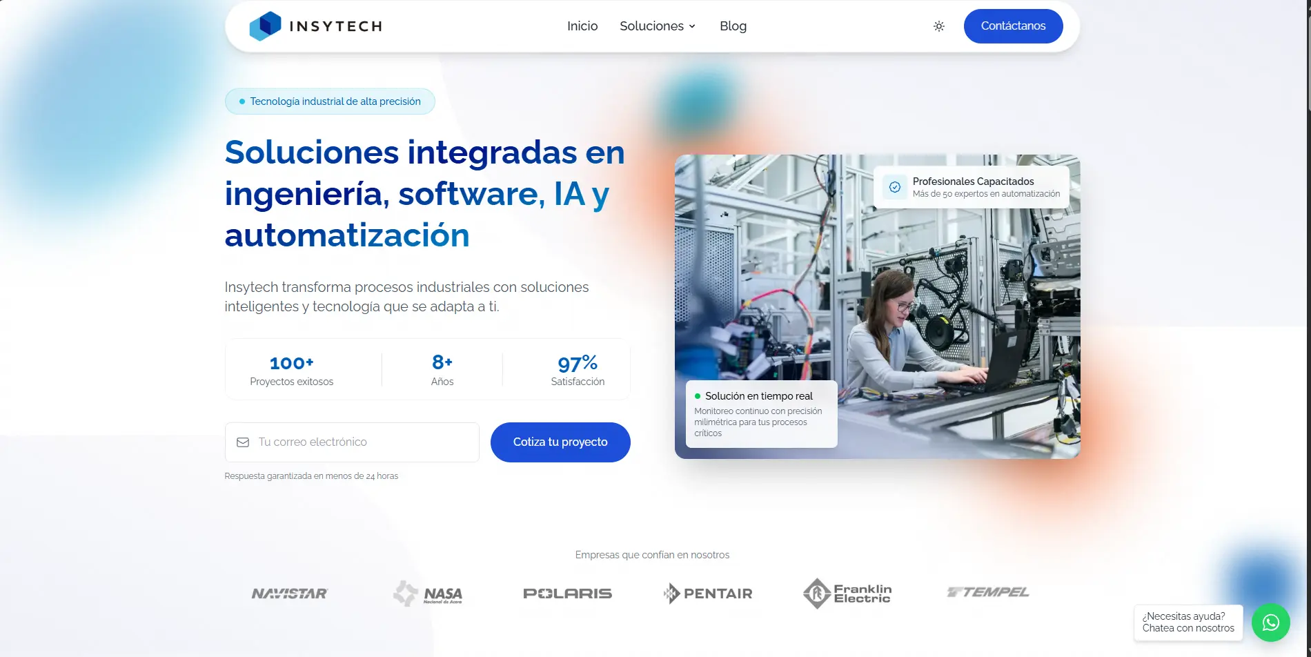 Insytech Landing Page preview